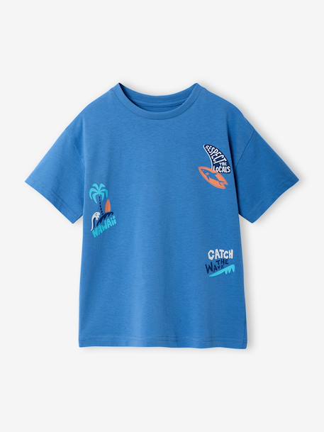 T-shirt imprimé manches courtes garçon bleu moyen 4 - vertbaudet enfant 