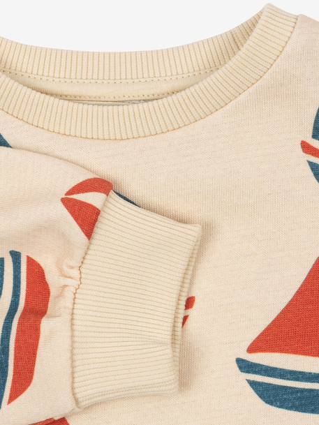 Sweat enfant bateau écru 3 - vertbaudet enfant 