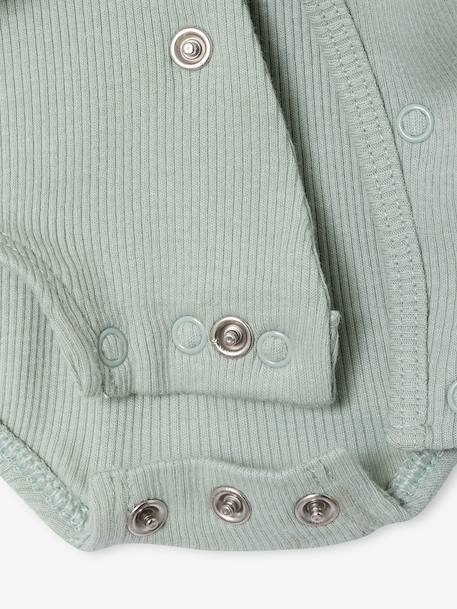 Lot 2 combishorts bébé personnalisable vert sauge 9 - vertbaudet enfant 