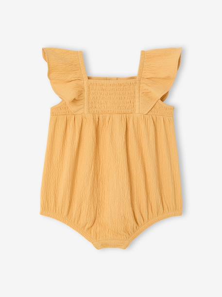 Bébé-Salopette, combinaison-Combinaison bébé fille coton bio