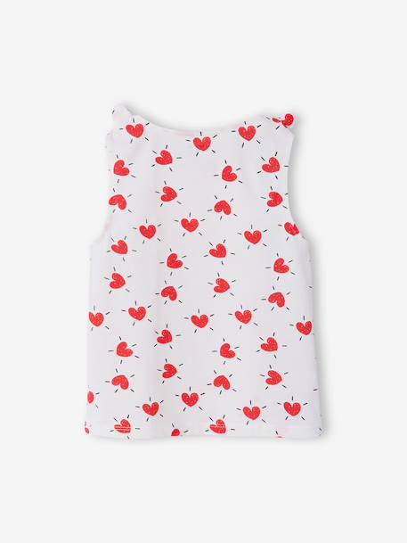 T-shirt sans manches écru+vert sauge 2 - vertbaudet enfant 