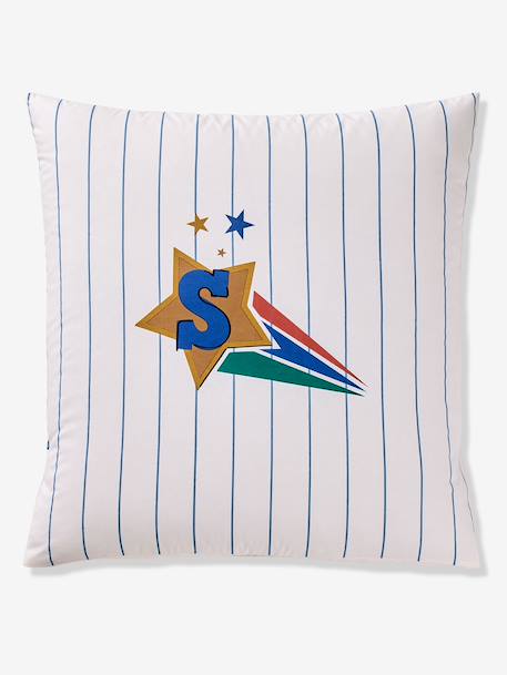 Parure housse de couette et taie d'oreiller rayé bleu 6 - vertbaudet enfant 