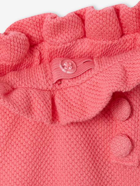 Ensemble fille t-shirt short en maille fantaisie écru+rose 15 - vertbaudet enfant 
