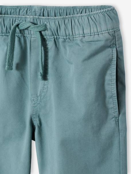 Pantalon garçon retroussable vert émeraude 7 - vertbaudet enfant 