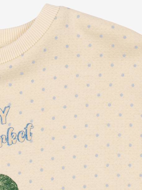 Sweat enfant coton bio beige 4 - vertbaudet enfant 