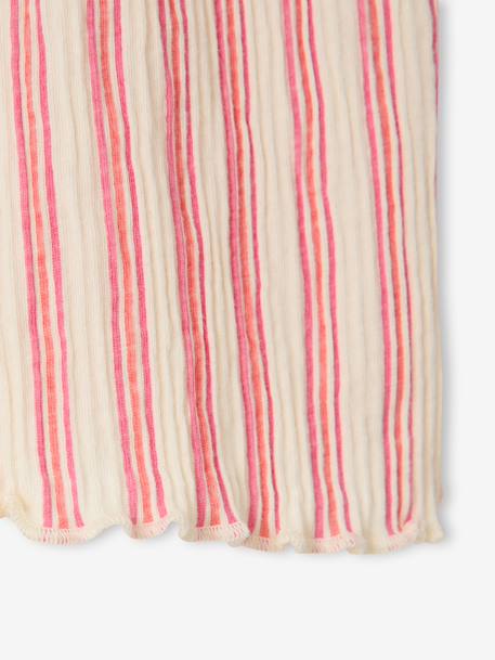 Pantalon large bébé fille jersey moutarde+rayé rose 9 - vertbaudet enfant 