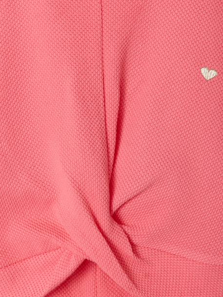 Ensemble fille t-shirt short en maille fantaisie écru+rose 13 - vertbaudet enfant 