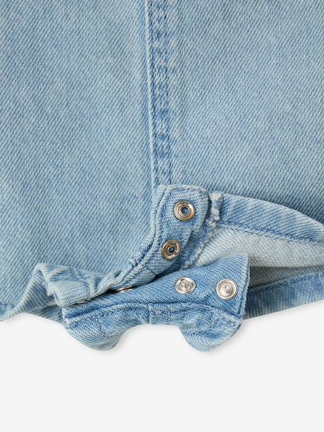 Salopette courte bébé garçon denim double stone 6 - vertbaudet enfant 