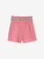Short bébé fille en gaze de coton ceinture imprimée abricot+écru+rose bonbon 8 - vertbaudet enfant 