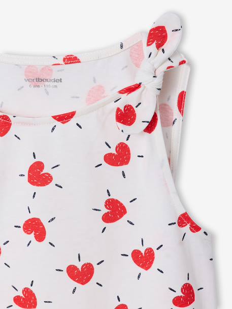 T-shirt sans manches écru+vert sauge 3 - vertbaudet enfant 