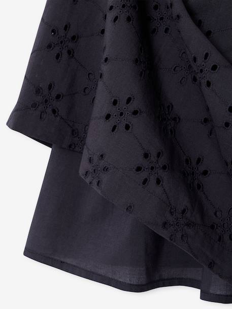 Robe fille broderie anglaise gris ardoise 5 - vertbaudet enfant 
