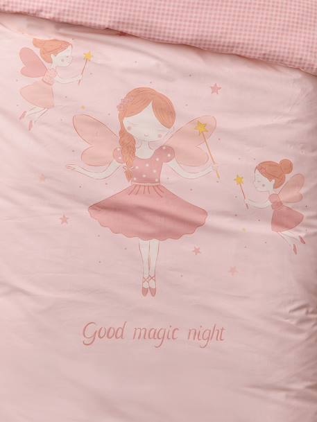 Parure housse de couette et taie d'oreiller rose pâle 8 - vertbaudet enfant 