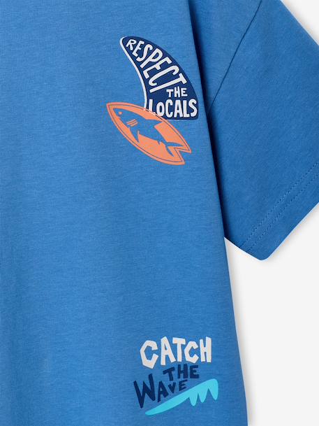 T-shirt imprimé manches courtes garçon bleu moyen 6 - vertbaudet enfant 