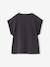 T-shirt manches courtes anthracite+rose 3 - vertbaudet enfant 