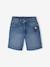 Bermuda fille en jean brodé fleurs bleu clair+bleu moyen 4 - vertbaudet enfant 