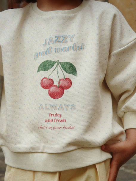 Sweat enfant coton bio beige 6 - vertbaudet enfant 