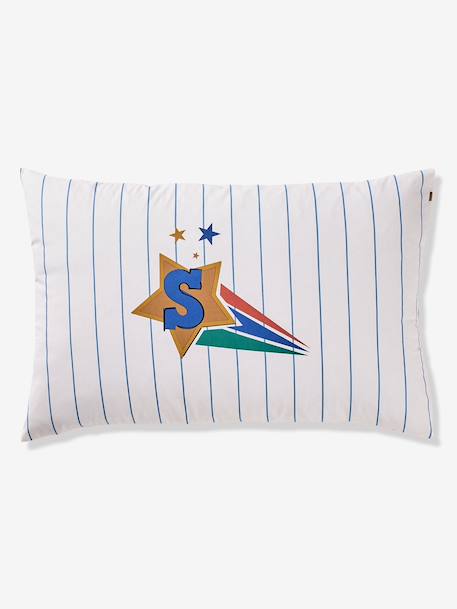 Parure housse de couette et taie d'oreiller rayé bleu 8 - vertbaudet enfant 