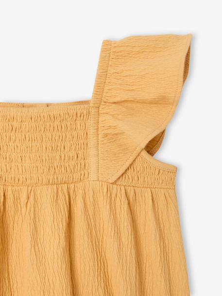 Combinaison bébé fille coton bio moutarde+vert d'eau 4 - vertbaudet enfant 