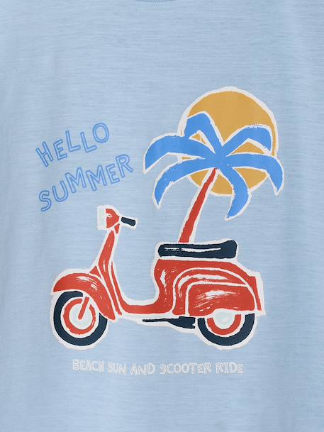 T-shirt manches courtes garçon anthracite+bleu ciel+jaune 9 - vertbaudet enfant 