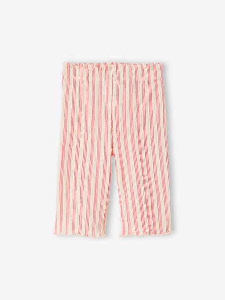 Pantalon large bébé fille jersey moutarde+rayé rose 7 - vertbaudet enfant 