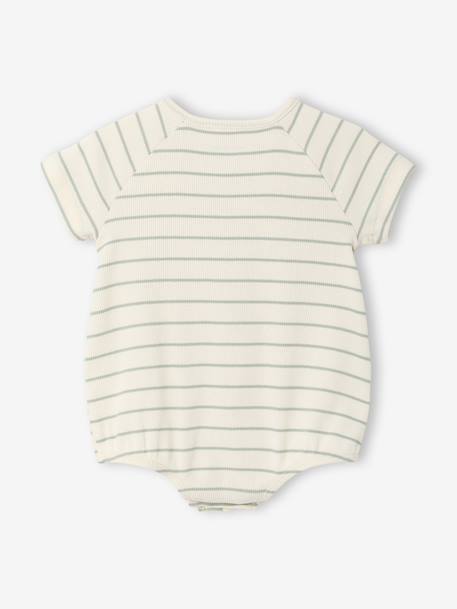 Lot 2 combishorts bébé personnalisable vert sauge 4 - vertbaudet enfant 