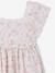 Robe de cérémonie en gaze de coton fille manches en broderie anglaise rose pâle+vert sauge 3 - vertbaudet enfant 