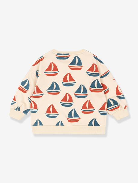 Sweat enfant bateau écru 2 - vertbaudet enfant 