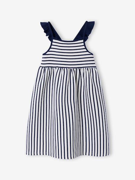 Robe fille sans manches marine+vieux rose 2 - vertbaudet enfant 