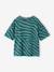 T-shirt zèbre manches courtes garçon bleu pétrole 5 - vertbaudet enfant 