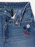 Bermuda fille en jean brodé fleurs bleu clair+bleu moyen 6 - vertbaudet enfant 
