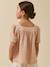 Blouse gaze coton bio rose pâle 4 - vertbaudet enfant 