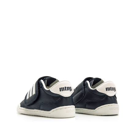 Sneakers garçon synthétique fermeture adhésive barefoot blanc-bleu marine+Blanc-bleu_marine+Blue marine 15 - vertbaudet enfant 