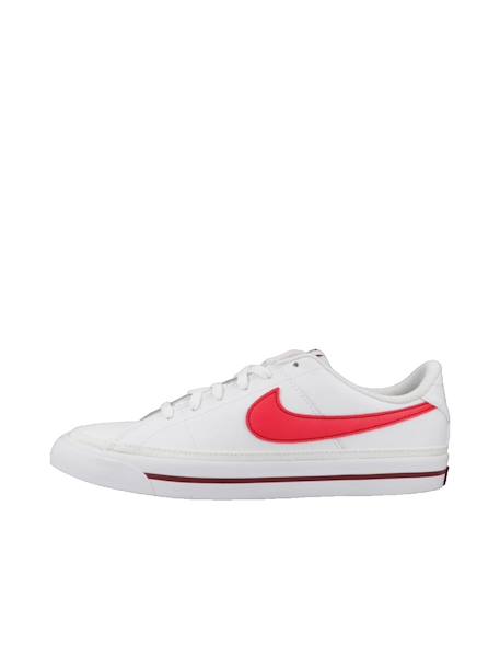 Chaussure de tennis en cuir court legacy – confort léger junior White / team red / bright crimson 2 - vertbaudet enfant 