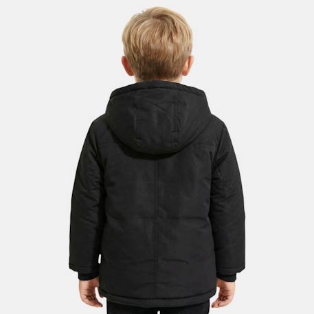 Parka garçon imprimée Kaki+Noir 7 - vertbaudet enfant 