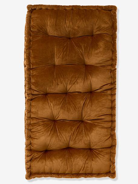 Matelas de sol en velours 60 x 120 cm caramel+rose 2 - vertbaudet enfant 