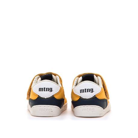 Sneakers garçon synthétique fermeture adhésive barefoot Bleu marine–pétrole+Bleu marine-turquoise+Jaune clair+Kaky+Taupe-cuir 17 - vertbaudet enfant 