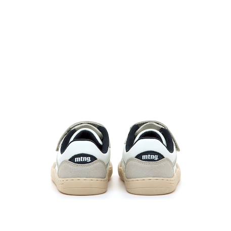 Sneakers garçon synthétique lacets- fermeture adhésive barefoot Blanc-beige+Blanco-grey+White 16 - vertbaudet enfant 