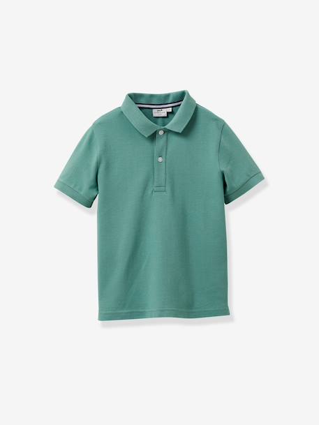 Polo manche courte vert sauge 1 - vertbaudet enfant 