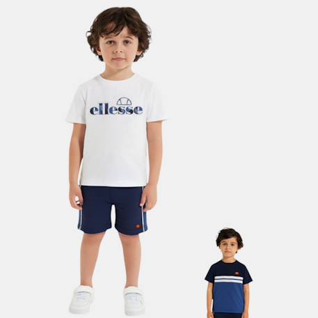 Garçon-Ensemble-Pack 2 t-shirts et short garçon à imprimé
