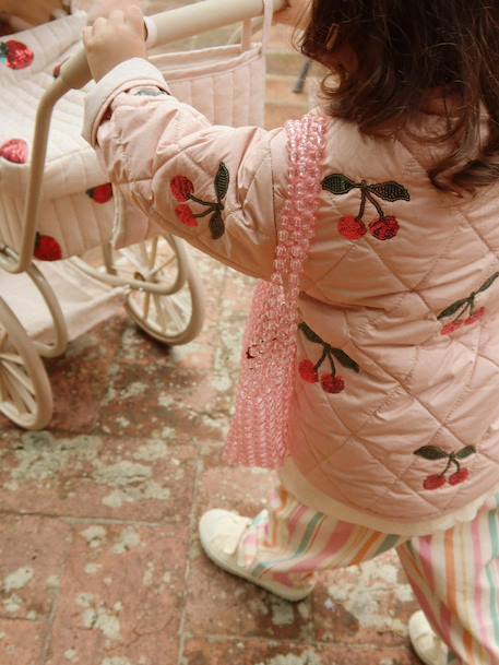 Veste matelassée fille rose 3 - vertbaudet enfant 