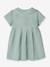 Robe courte gaze de coton vert sauge 2 - vertbaudet enfant 