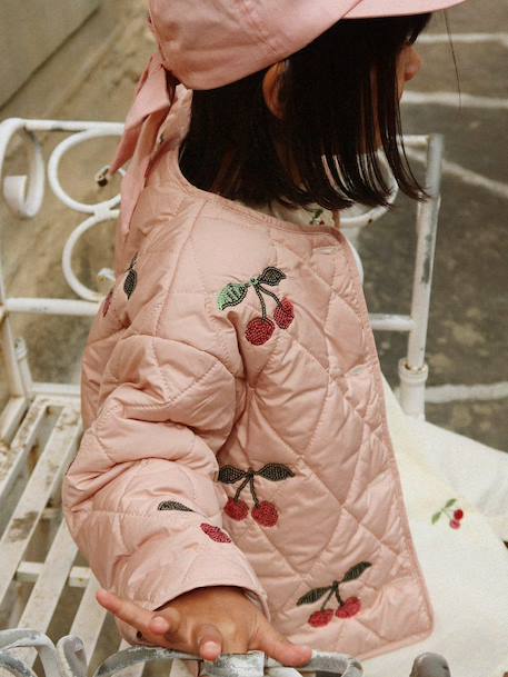 Veste matelassée fille rose 2 - vertbaudet enfant 