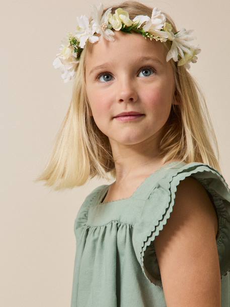 Couronne de fleurs écru 4 - vertbaudet enfant 