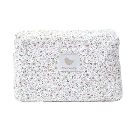 Trousse de toilette coton bio Bleu+Bois de rose+Caramel+Fleurs beiges+Vert sapin+Vichy vert 15 - vertbaudet enfant 