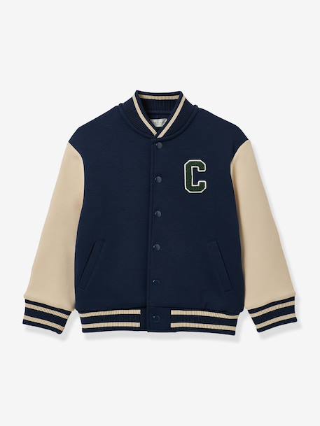 Veste Teddy style collège marine 1 - vertbaudet enfant 