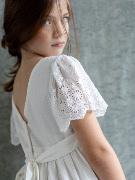 Robe longue fille blanc 5 - vertbaudet enfant 