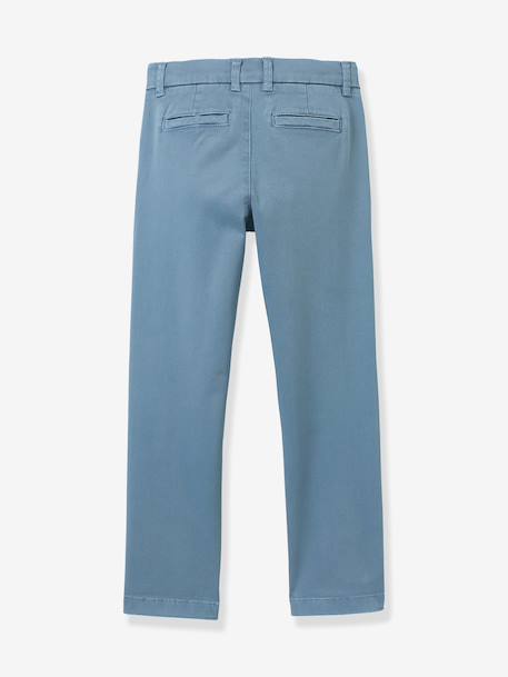 Pantalon chino bleu ardoise 2 - vertbaudet enfant 