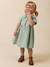 Robe courte gaze de coton vert sauge 4 - vertbaudet enfant 
