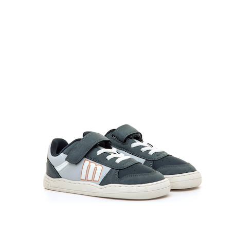 Sneakers garçon synthétique lacets- fermeture adhésive barefoot Blanc-beige+Blanco-grey+Blue+Noir mate+White 15 - vertbaudet enfant 