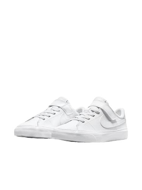 Baskets fille court legacy Blanc+Blanc 1 2 - vertbaudet enfant 